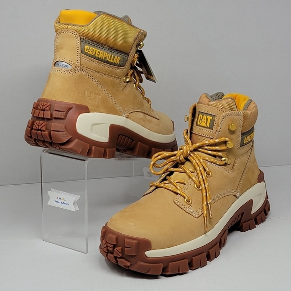 Caterpillar Men's Invader Hi Steel Toe Boots Honey Reset P91286 Size 11.5 New - Picture 5 of 12